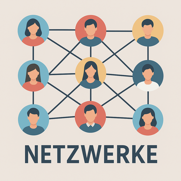 Netzwerke-Symbol - KI Symbolbild Netzwerk-KI